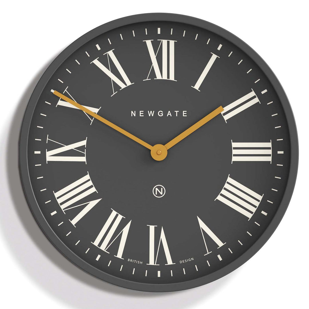 Newgate Mr Butler Wall Clock Moonstone Grey Reverse Dial 45cm NGPUT469BGY 1