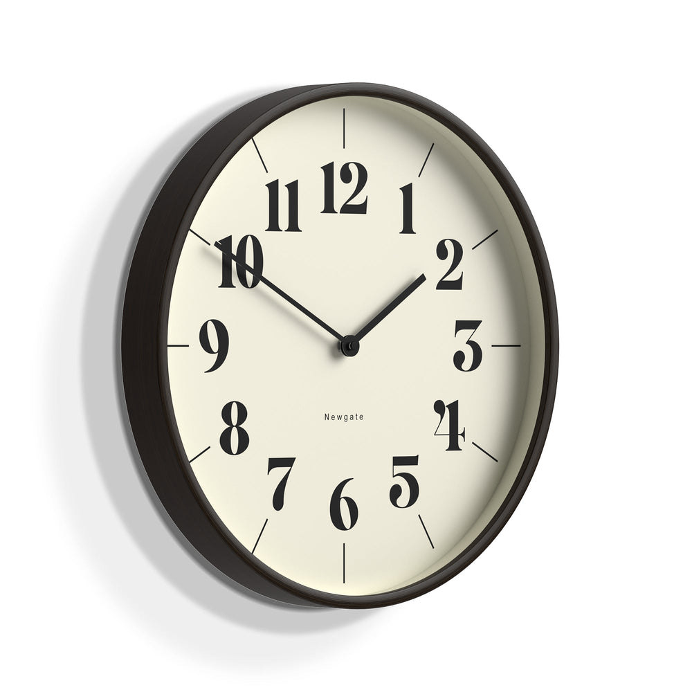 Newgate Mr Clarke Hopscotch Dark Wood Wall Clock Cream Dial 41cm NGMRC225DPLY40 2