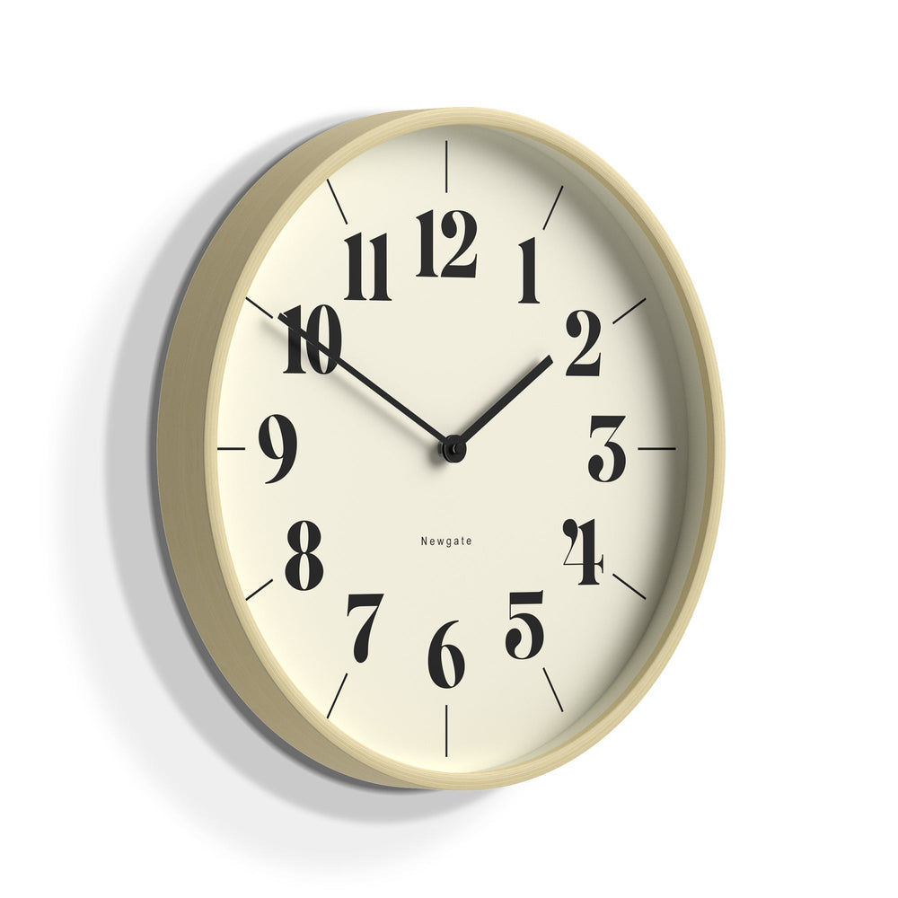 Newgate Mr Clarke Hopscotch Pale Wood Wall Clock Cream Dial 41cm NGMRC225PLY40 2