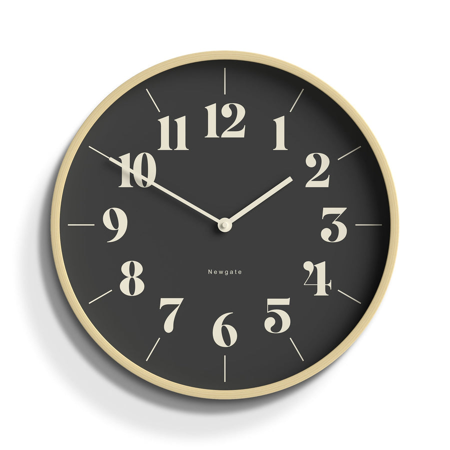 Newgate Mr Clarke Hopscotch Pale Wood Wall Clock Reverse Dial 41cm NGMRC307PLY40 1