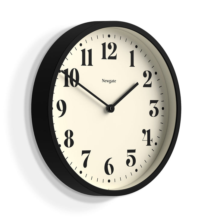 Newgate Number Four Wall Clock Black 30cm NGNUMFOU240K 2