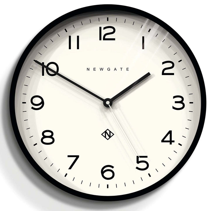 Newgate Number Three Echo Wall Clock Silicone Black 38cm NGNUMTHR129K 1