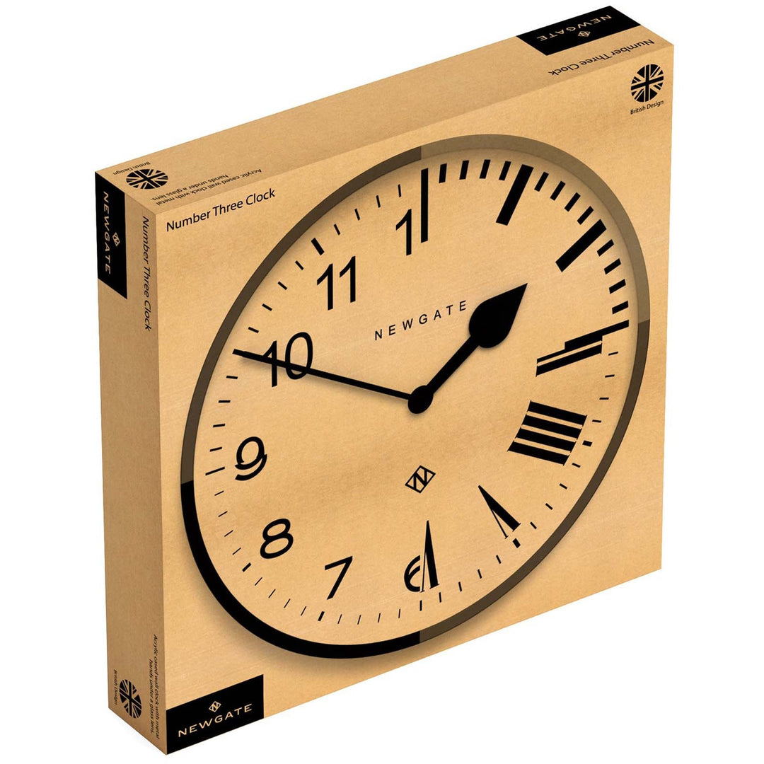 Newgate Number Three Echo Wall Clock Silicone Black 38cm NGNUMTHR129K 5