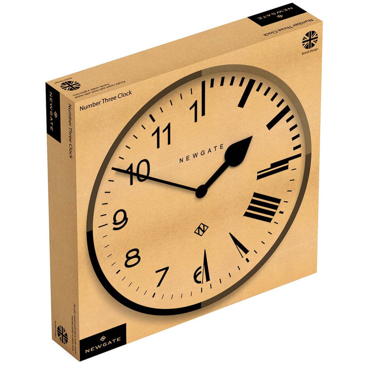 Newgate Number Three Echo Wall Clock Silicone Grey 38cm NGNUMTHR129PGY 6
