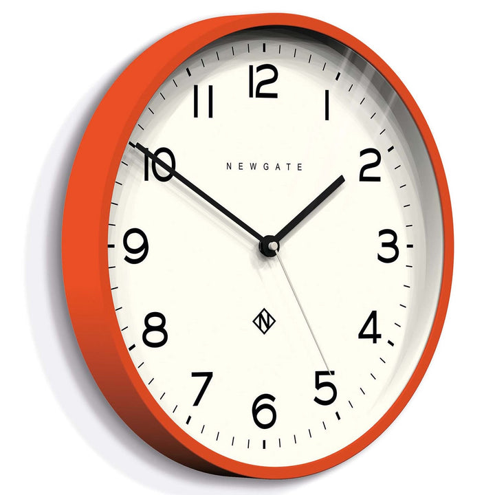 Newgate Number Three Echo Wall Clock Silicone Orange 38cm NGNUMTHR129PO 2