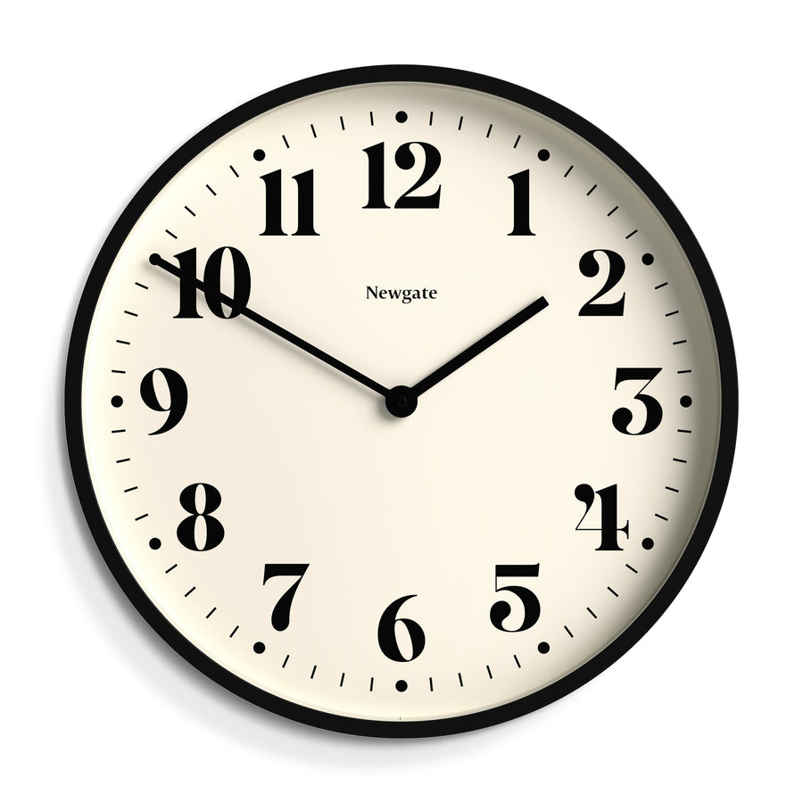 Newgate Number Two Wall Clock Black 45cm NGNUMTWO240K 1