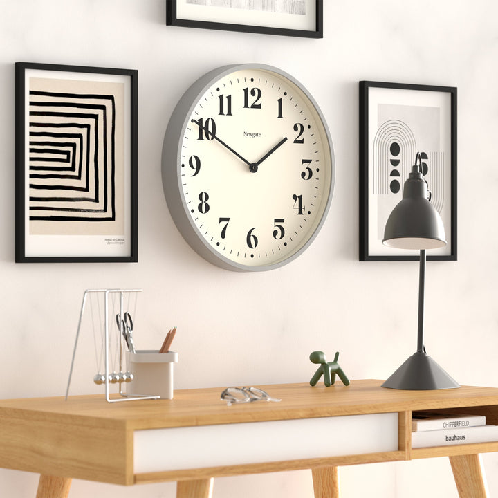 Newgate Number Two Wall Clock Posh Grey 45cm NGNUMTWO240PGY 2