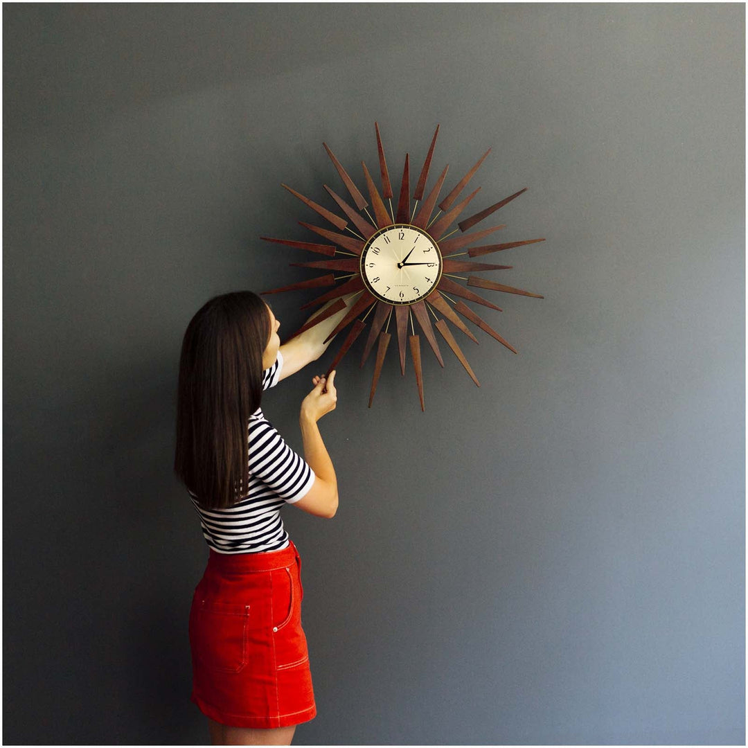 Newgate Pluto Sunburst Wall Clock 67cm NGPLUTOG 4