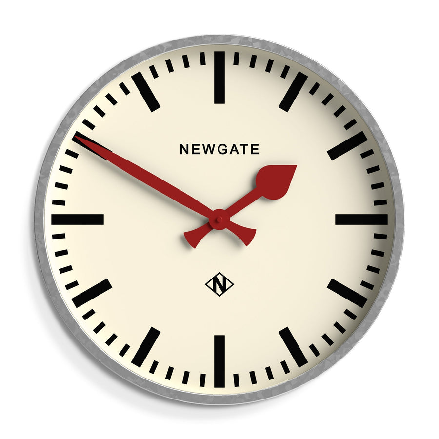 Newgate Universal Railway Wall Clock Galvanised 43cm NGUNIV390GAL 1