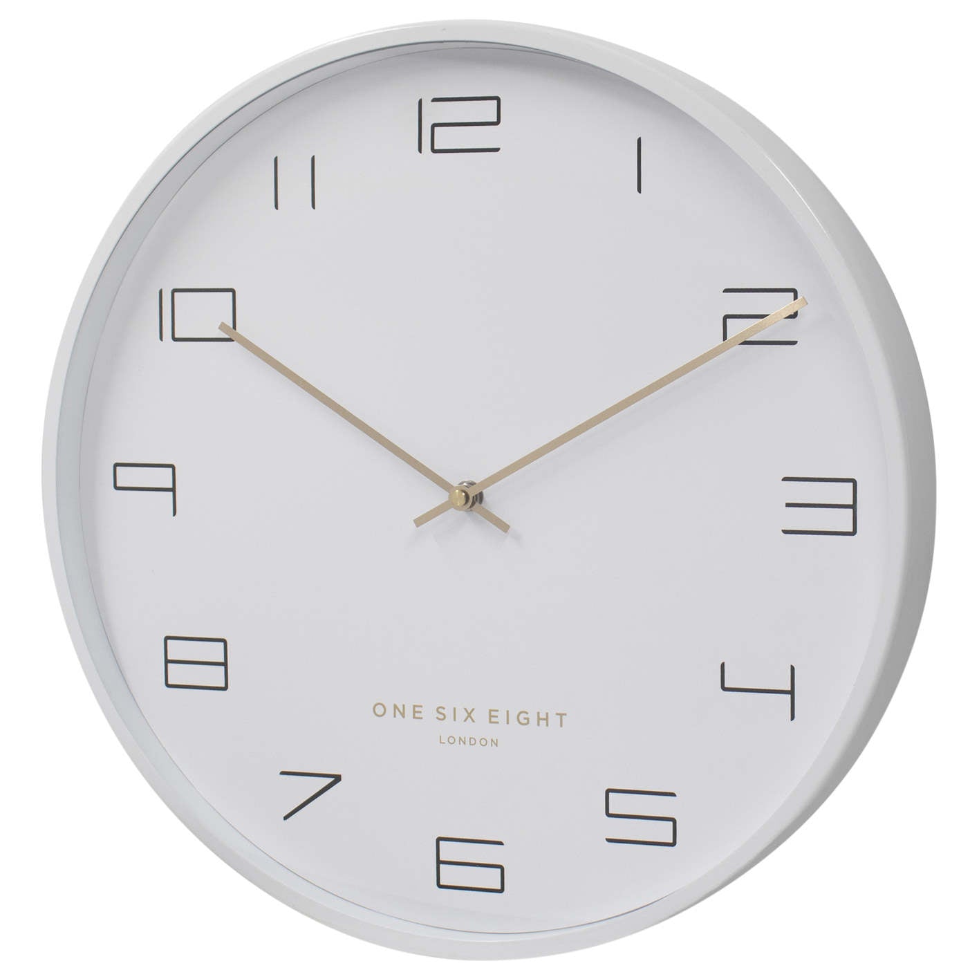 Buy One Six Eight London Pixie Metal Wall Clock White 40cm Online 