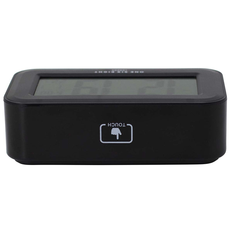 RIELLY Black Digital Rectangle Alarm Clock