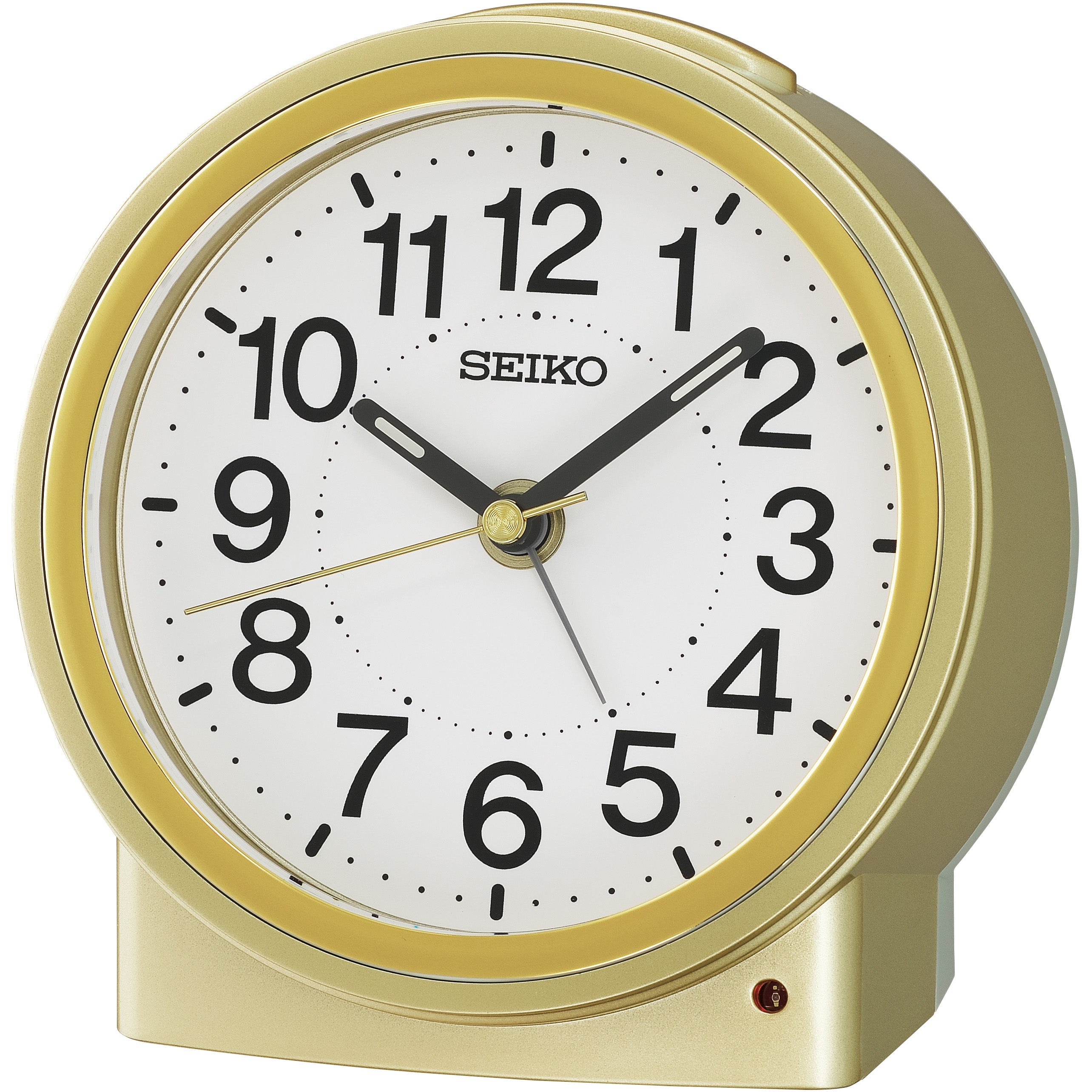 Buy Seiko Aria Alarm Clock Gold 12cm Online Oh Clocks