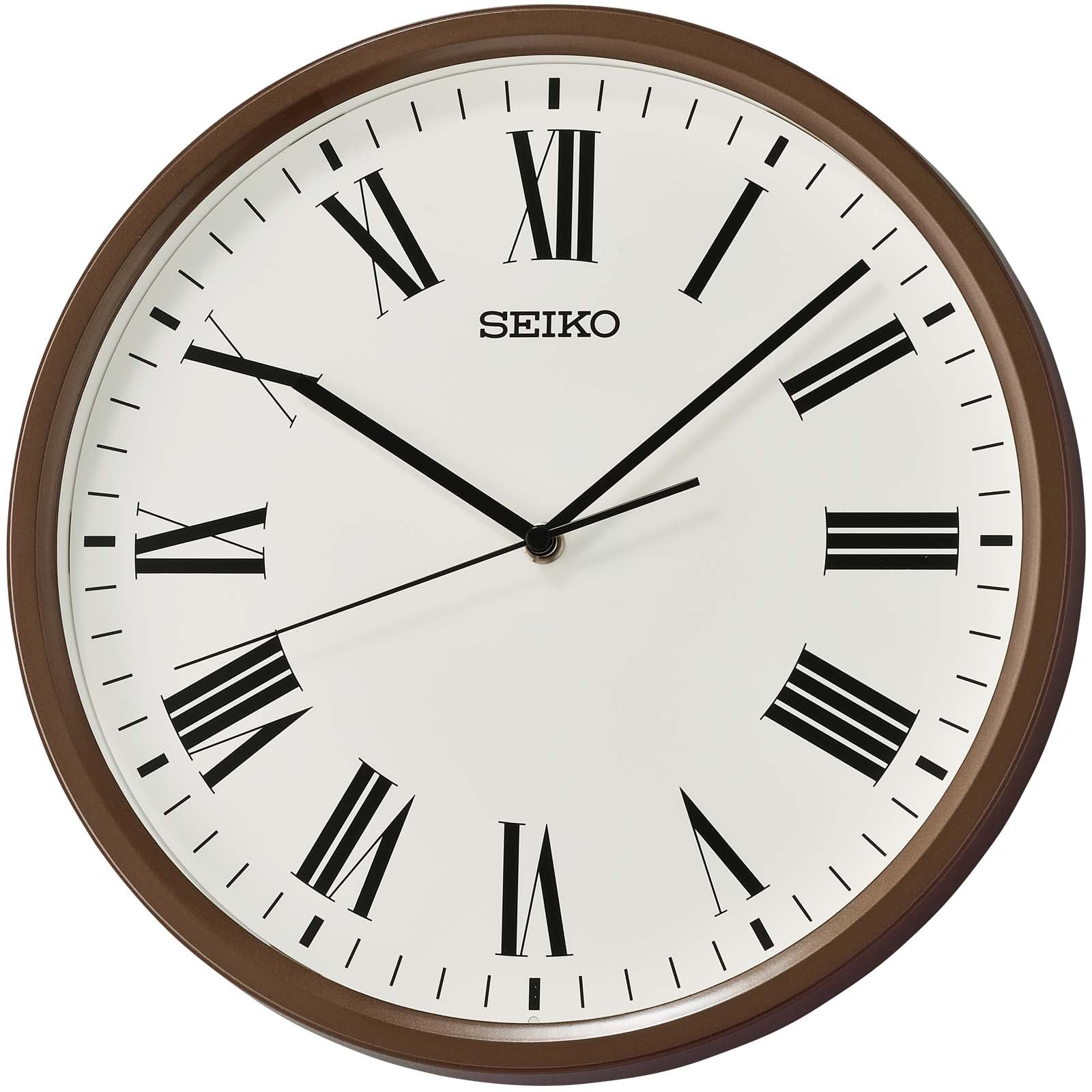 Buy Seiko Brigette Wall Clock Brown 31cm Online – Oh Clocks