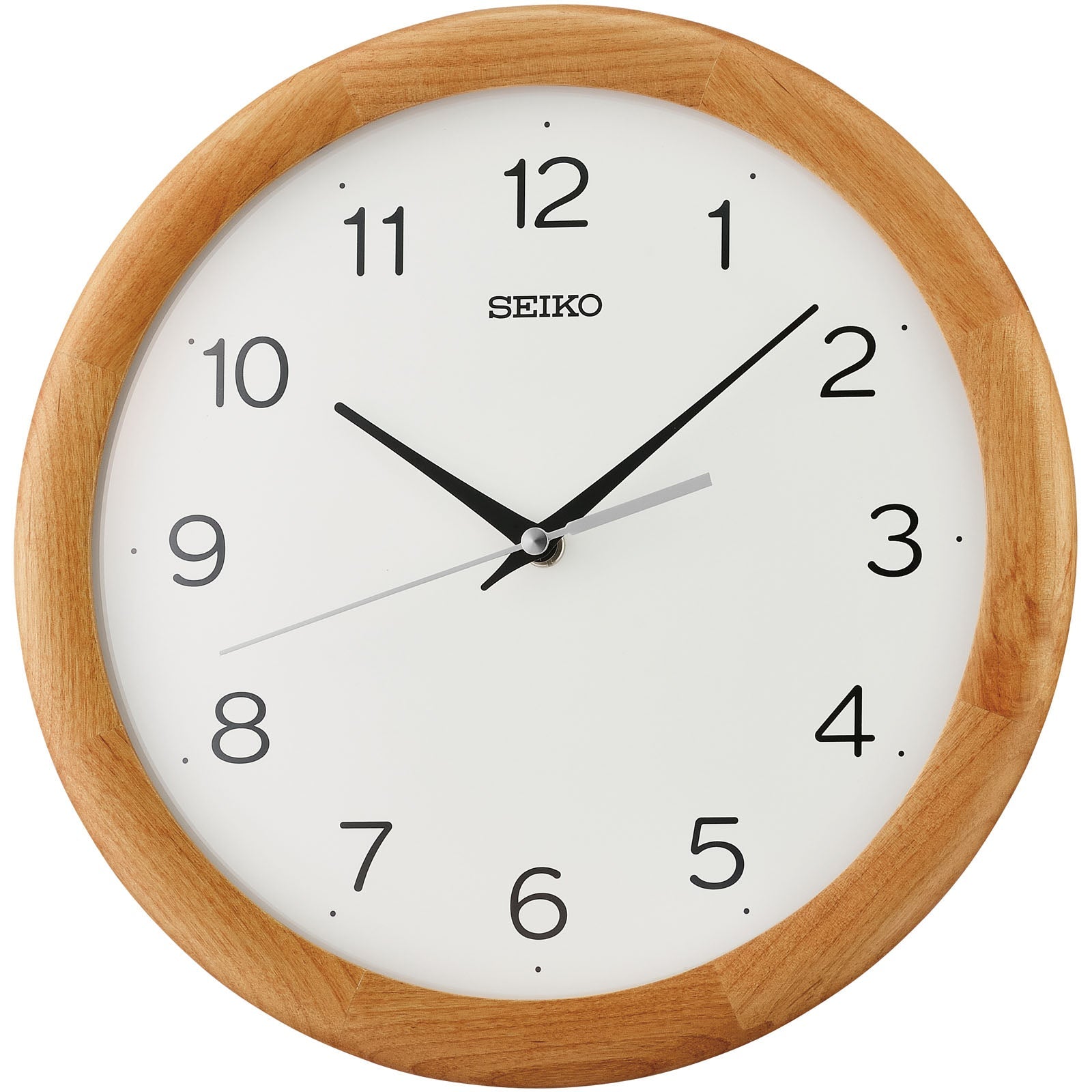 Buy Seiko Dane Alder Wood Wall Clock 30cm Online Oh Clocks