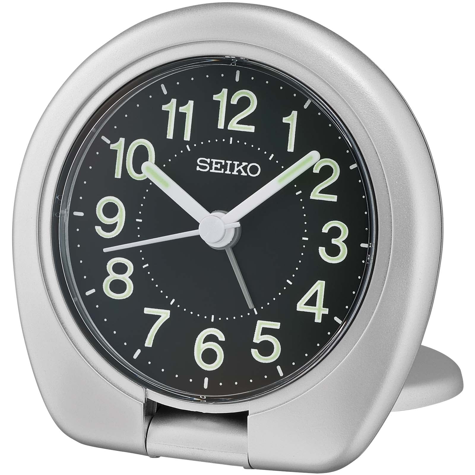 Buy Seiko Kenny Folding Travel Table Alarm Clock Silver Black 8cm