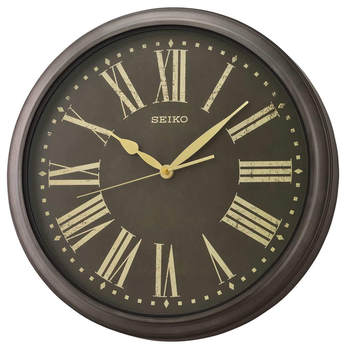 Buy Seiko Peterson Outdoor Wall Clock Antique Black 41cm Online