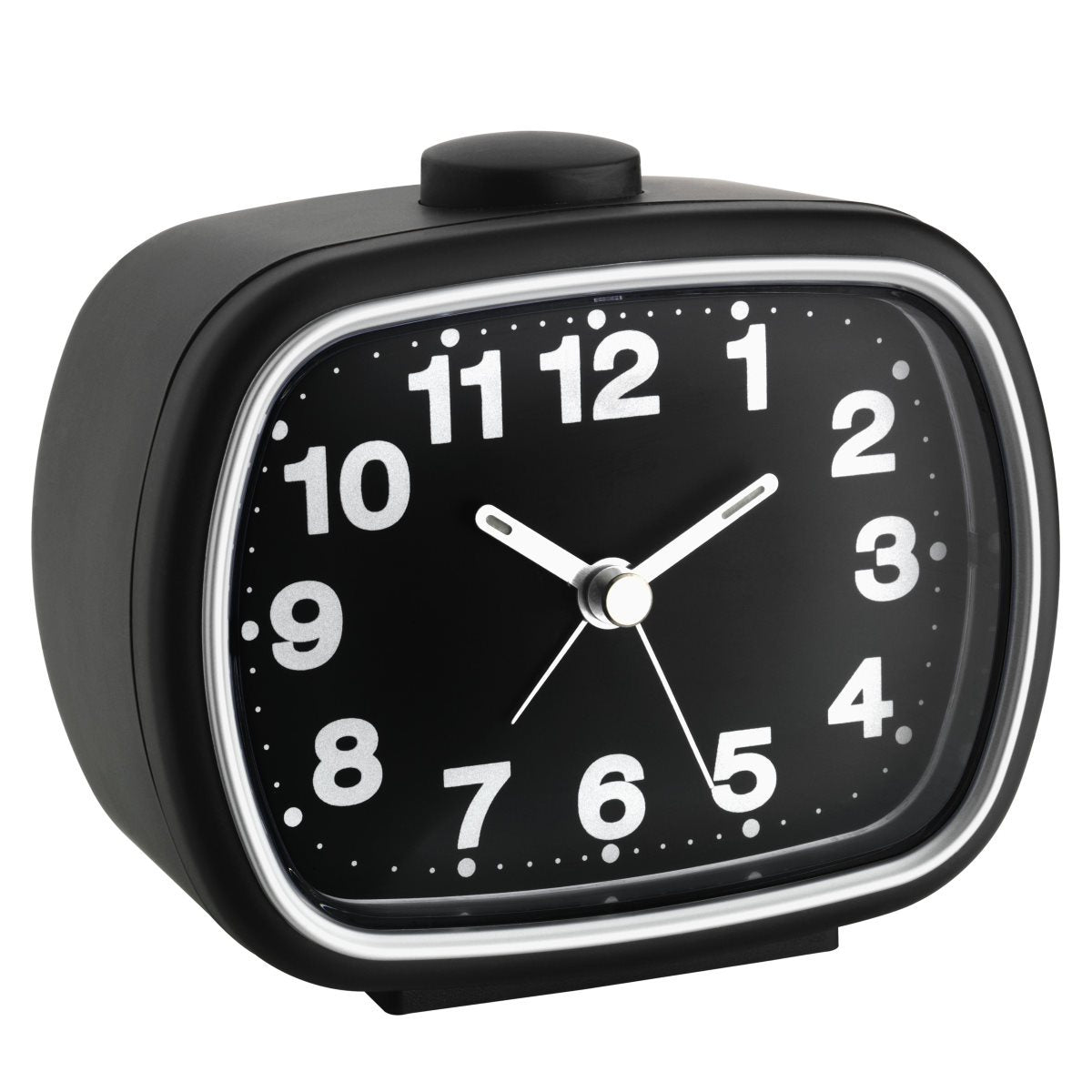 Buy TFA Herbert Retro Alarm Clock Black 11cm Online – Oh Clocks